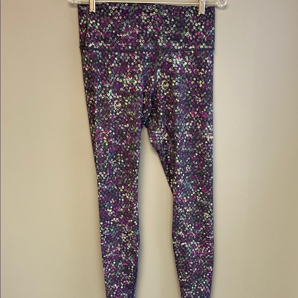 Lululemon Athletica Purple and Green Leggings for Active Wear